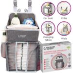 ToddlerFinest Baby Hanging Crib Organizer Diaper Storage (M)