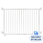 Lucky Baby Smart System Extendable Gate On Wheel - White