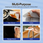 mixshop Kitchen Wet Wipes Lemon, 3 Pkt per Carton Total 240 Sheets, Oil, Grease, Stain Remove - Image 8