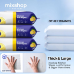 mixshop Kitchen Wet Wipes Lemon, 3 Pkt per Carton Total 240 Sheets, Oil, Grease, Stain Remove - Image 9